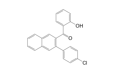 3-(4-CHLOROPHENYL)-2-NAPHTHYL-2-HYDROXYPHENYL-KETONE