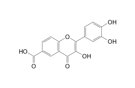 2-(3,4-dihydroxyphenyl)-3-hydroxy-4-oxo-4H-1-benzopyran-6-carboxylic acid