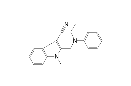 1H-Indole-3-carbonitrile, 2-[(ethylphenylamino)methyl]-1-methyl-