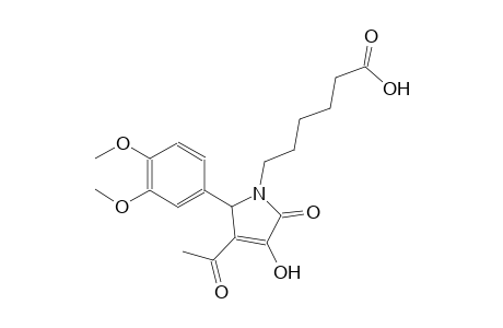 6-[3-acetyl-2-(3,4-dimethoxyphenyl)-4-hydroxy-5-oxo-2,5-dihydro-1H-pyrrol-1-yl]hexanoic acid