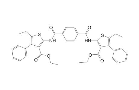 ethyl 2-{[4-({[3-(ethoxycarbonyl)-5-ethyl-4-phenyl-2-thienyl]amino}carbonyl)benzoyl]amino}-5-ethyl-4-phenyl-3-thiophenecarboxylate