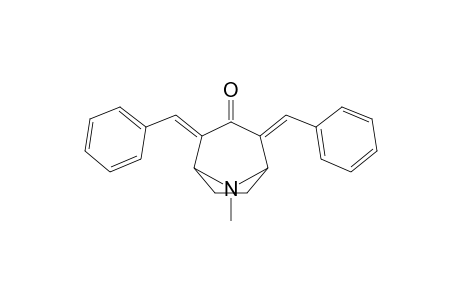 8-azabicyclo[3.2.1]octan-3-one, 8-methyl-2,4-bis(phenylmethylene)-, (2E,4E)-