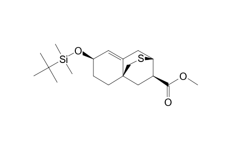 METHYL-(3R*,6R*,8AR*,10R*)-3,4,7,8-TETRAHYDRO-6-[(DIMETHYL-(1,1-DIMETHYLETHYL)-SILYL)-OXY]-6H-3,8A-ETHANO-1H-2-BENZOTHIOPYRAN-10-CARBOXYLATE