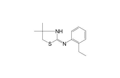 4,4-dimethyl-2-[(o-ethylphenyl)imino]thiazolidine