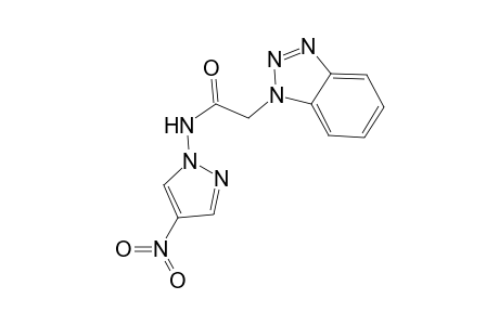 2-(1H-1,2,3-benzotriazol-1-yl)-N-(4-nitro-1H-pyrazol-1-yl)acetamide