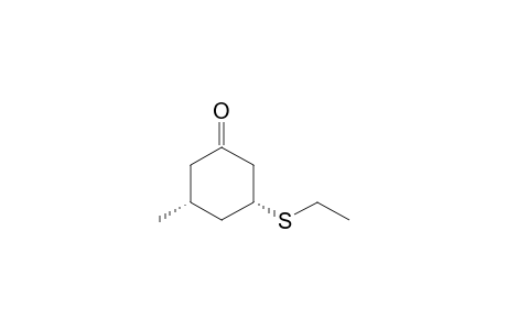 Cis-3-(ethylthio)-5-methylcyclohexanone
