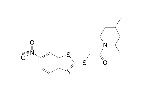 benzothiazole, 2-[[2-(2,4-dimethyl-1-piperidinyl)-2-oxoethyl]thio]-6-nitro-