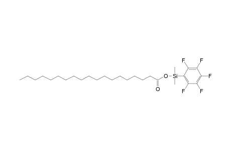 Nonadecanoic acid, dimethyl(pentafluorophenyl)silyl ester