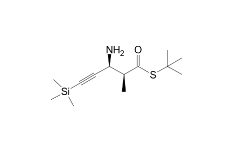 S-tert-Butyl (2R*,3R*)-3-Amino-2-methyl-5-(trimethylsilyl)pent-4-ynethioate