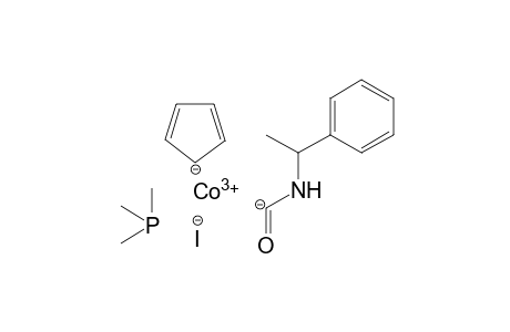 Cobalt(III) cyclopenta-2,4-dien-1-ide (1-phenylethylamino)methanone trimethylphosphane iodide