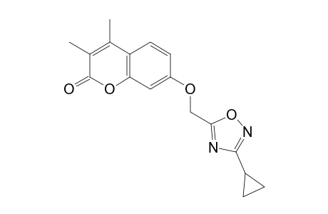 2H-1-Benzopyran-2-one, 7-[(3-cyclopropyl-1,2,4-oxadiazol-5-yl)methoxy]-3,4-dimethyl-