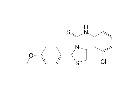 N-(3-chlorophenyl)-2-(4-methoxyphenyl)-1,3-thiazolidine-3-carbothioamide