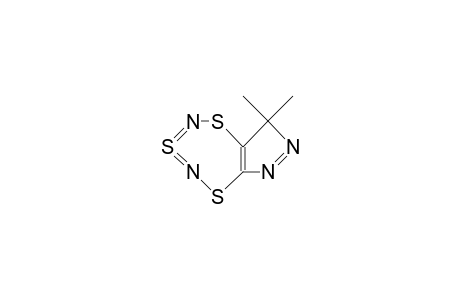 3,3-Dimethyl-3H-pyrazolo(6,7-C)-1,3.lambda.4.delta.2,5,2,4-trithiadiazepine