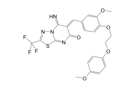 7H-[1,3,4]thiadiazolo[3,2-a]pyrimidin-7-one, 5,6-dihydro-5-imino-6-[[3-methoxy-4-[2-(4-methoxyphenoxy)ethoxy]phenyl]methylene]-2-(trifluoromethyl)-, (6Z)-