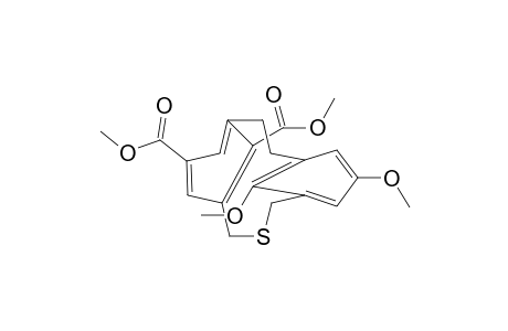 10-Thiatricyclo[10.3.1.14,8]heptadeca-1(16),4,6,8(17),12,14-hexaene-6,17-dicarboxylic acid, 14,16-dimethoxy-, dimethyl ester, stereoisomer