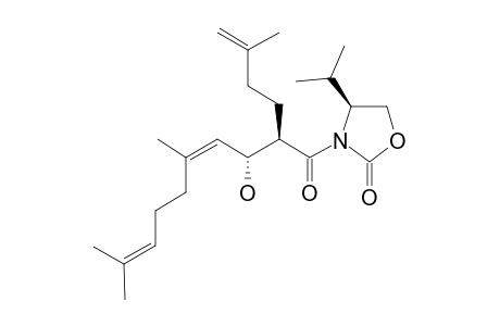 (4S)-3-[[2R,3R,(4Z)]-3-HYDROXY-5,9-DIMETHYL-2-(3-METHYL-BUT-3-ENYL)-DECA-4,8-DIENOYL]-4-ISOPROPYL-1,3-OXAZOLIDIN-2-ONE