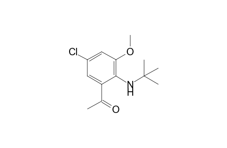 2-Acetyl-4-chloro-6-methoxy-N-(t-butyl)aniline