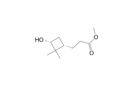 3-[(1S,3R)-3-hydroxy-2,2-dimethyl-cyclobutyl]propionic acid methyl ester