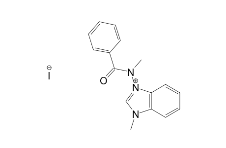 3-[N-Benzoyl-N-methylamino]-1-methylbenzimidazolium Iodide