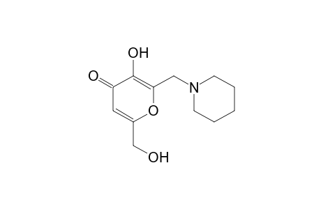 3-hydroxy-6-(hydroxymethyl)-2-(piperidinomethyl)-4H-pyran-4-one