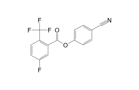 5-Fluoro-2-trifluoromethylbenzoic acid, 4-cyanophenyl ester