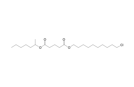 Glutaric acid, hept-2-yl 10-chlorodecyl ester