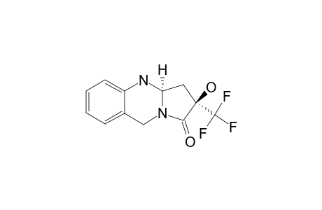 (2R*,3AR*)-2-HYDROXY-2-(TRIFLUOROMETHYL)-3,3A,4,9-TETRAHYDROPYRROLO-[2,1-B]-QUINAZOLIN-1(2H)-ONE