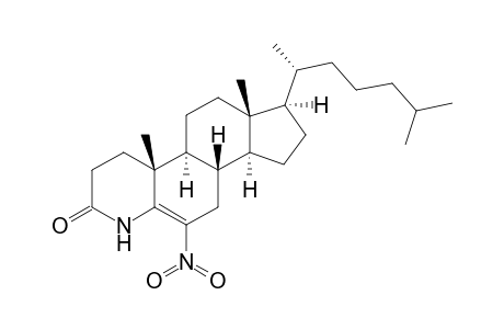 6-Nitro-4-azacholest-5-en-3-one