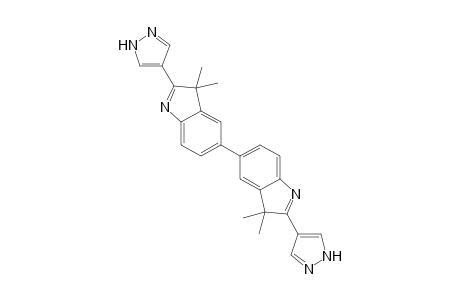 3,3,3',3'-Tetramethyl-2,2'-di(1H-pyrazol-4-yl)-3H,3'H-5,5'-biindole