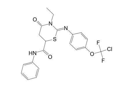 2H-1,3-thiazine-6-carboxamide, 2-[[4-(chlorodifluoromethoxy)phenyl]imino]-3-ethyltetrahydro-4-oxo-N-phenyl-, (2Z)-