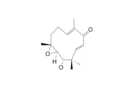 MITISSIMOL_B;10,11-EPOXY-3-E,6-E-HUMULADIEN-1-ALPHA-OL-5-ONE