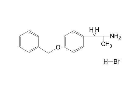 p-(benzyloxy)-alpha-methylphenethylamine, hydrobromide