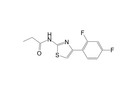 N-[4-(2,4-difluorophenyl)-1,3-thiazol-2-yl]propanamide