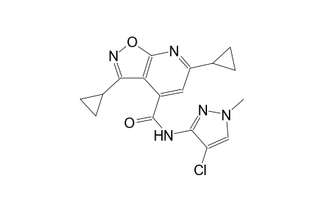 isoxazolo[5,4-b]pyridine-4-carboxamide, N-(4-chloro-1-methyl-1H-pyrazol-3-yl)-3,6-dicyclopropyl-