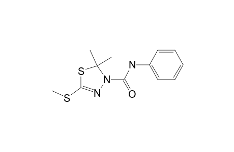 N-Phenyl-2,2-dimethyl-5-(methylthio)-1,3,4-thiadiazole-3(2H)-carboxamide