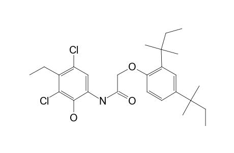 Acetamide, 2-[2,4-bis(1,1-dimethylpropyl)phenoxy]-N-(3,5-dichloro-4-ethyl-2-hydroxyphenyl)-