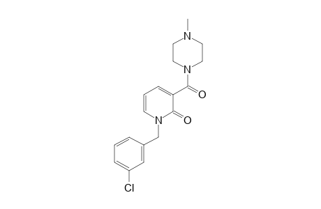1-(m-CHLOROBENZYL)-3-[(4-METHYL-1-PIPERAZINYL)CARBONYL]-2(1H)-PYRIDONE