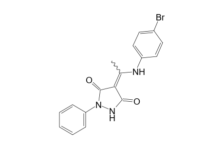 4-[1-(p-Bromoanilino)ethylidene]-1-phenyl-3,5-pyrazolidinedione