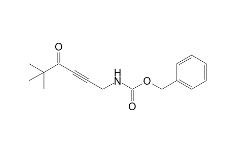 Benzyl (5,5-dimethyl-4-oxohex-2-ynyl)carbamate