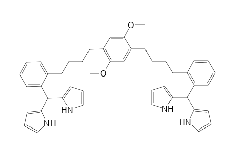 1,4-bis{4'-[2"-bis(2'''-pyrrolyl) methyl] phenyl }-2,5-dimethoxybenzene