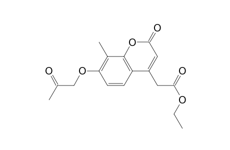 4-[(Ethoxycarbonyl)methyl]-7-[acetylmethoxy]-8-methylcoumarin