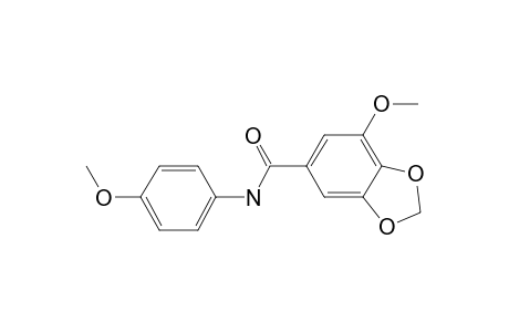 7-Methoxy-N-(4-methoxyphenyl)-2H-1,3-benzodioxole-5-carboxamide