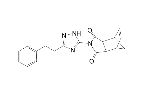 4-Azatricyclo[5.2.1.0(2,6)]dec-8-ene-3,5-dione, 4-[3-(2-phenylethyl)-1H-1,2,4-triazol-5-yl]-