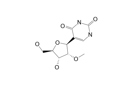 5-[(2S,3R,4R,5R)-4-hydroxy-3-methoxy-5-methylol-tetrahydrofuran-2-yl]uracil