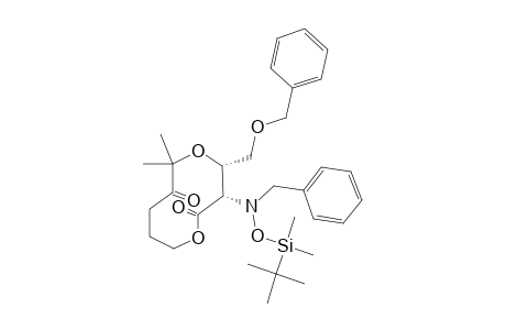 (3S,4S)-3-[BENZYL-(TERT.-BUTYLDIMETHYLSIOXY)-AMINO]-4-(BENZYLOXYMETHYL)-6,6-DIMETHYL-1,5-DIOXECANE-2,7-DIONE