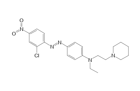 N-Ethyl-N-[(2-piperid-1-yl)ethyl]-4-(2-chloro-4-nitrophenylazo)aniline