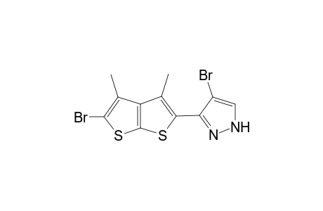 Thieno[2,3-b]thiophene, 2-bromo-5-(4-bromo-3-pyrazolyl)-3,4-dimethyl-