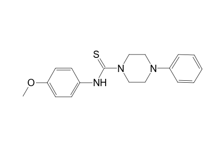 N-(4-methoxyphenyl)-4-phenyl-1-piperazinecarbothioamide