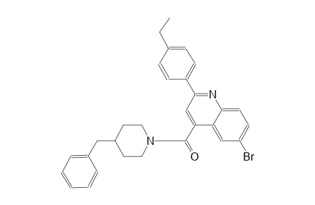 4-[(4-benzyl-1-piperidinyl)carbonyl]-6-bromo-2-(4-ethylphenyl)quinoline