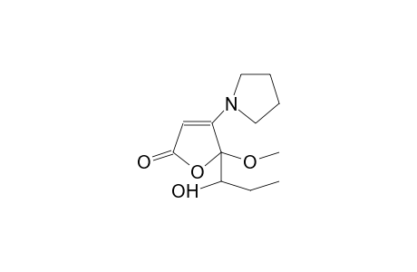 5-(1-hydroxypropyl)-5-methoxy-4-pyrrolidin-1-ylfuran-2-one